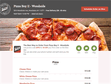 Tablet Screenshot of pizzaboyny.com